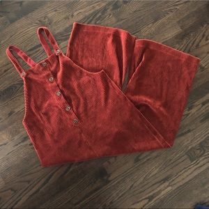 Madewell Velour Corduroy Overalls